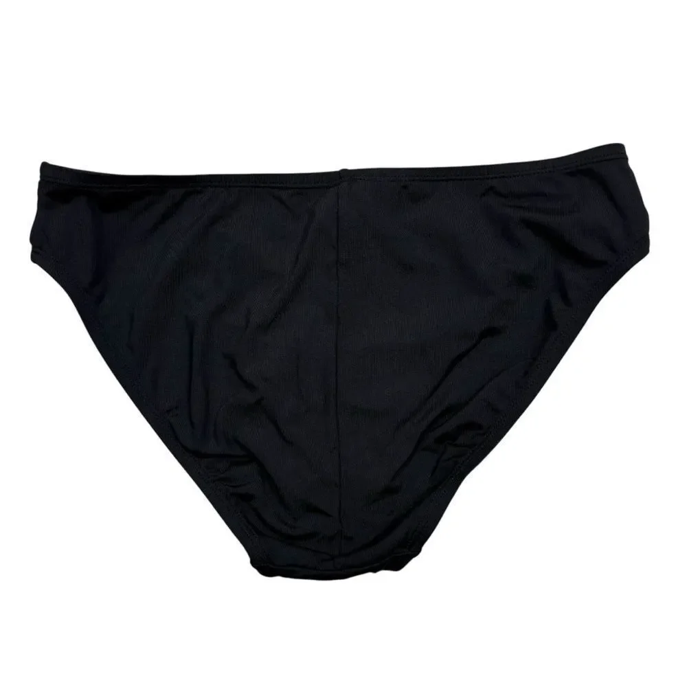 Ladies La Blanca Brand Black‎ Moderate Coverage Bikini Bottoms Size 8